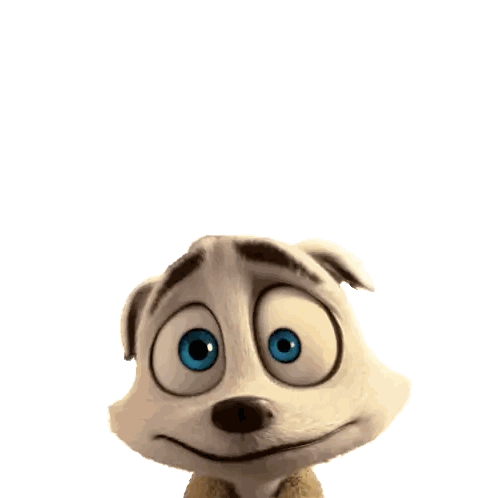 Cartoon Character Holding Gof Sign Sticker