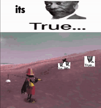 Cartoon Character Holding Gun Saying Its True GIF