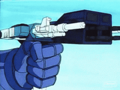 Cartoon Character Holding Gun GIF