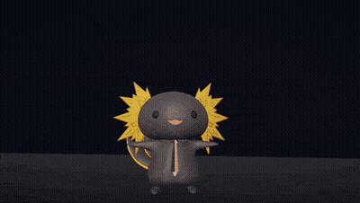 Cartoon Character Holding Hot Dog GIF