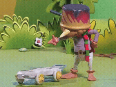 Cartoon Character Holding Ice Cream Cone