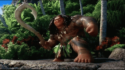 Cartoon Character Holding Large Hook GIF