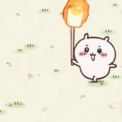 Cartoon Character Holding Marshmallow GIF