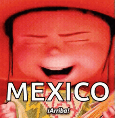 Cartoon Character Holding Mexico Taco GIF