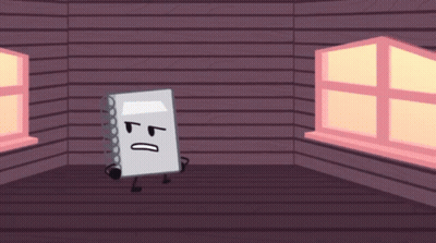Cartoon Character Holding Paper Saying Obj GIF