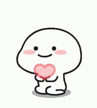 Cartoon Character Holding Pink Heart GIF