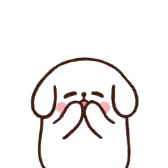 Cartoon Character Holding Pink Heart Sticker