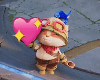 Cartoon Character Holding Pink Heart With Star GIF