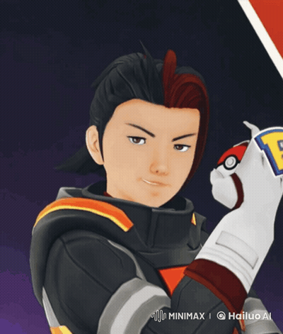 Cartoon Character Holding Pokeball With Letter E GIF