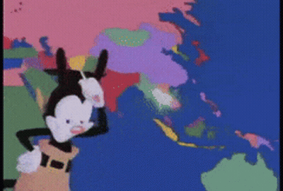 Cartoon Character Holding Purple Object GIF
