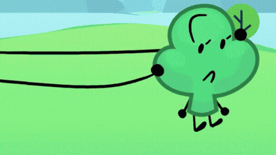 Cartoon Character Holding QR Code GIF