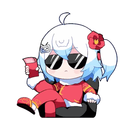 Cartoon Character Holding Red Packet Sticker