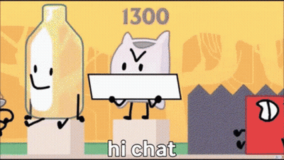 Cartoon Character Holding Sign Saying 1300 GIF