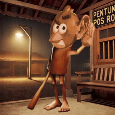 Cartoon Character Holding Sign Saying 9 GIF