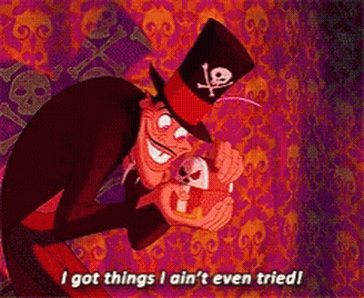Cartoon Character Holding Skull Saying Things I Ain't Tried GIF