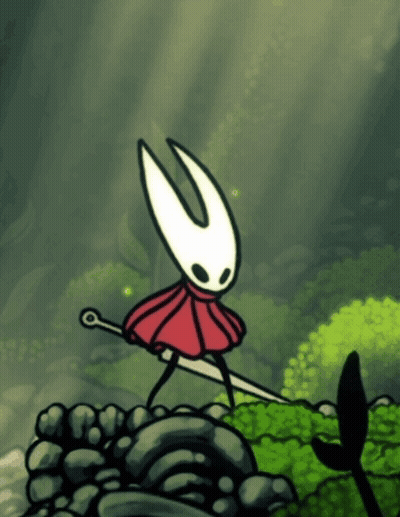 Cartoon Character Holding Sword In Red Skirt GIF