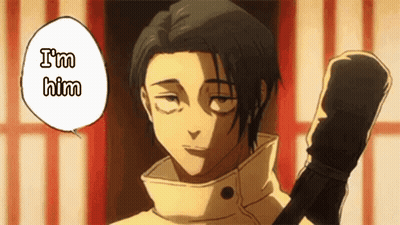 Cartoon Character Holding Sword Says Im GIF