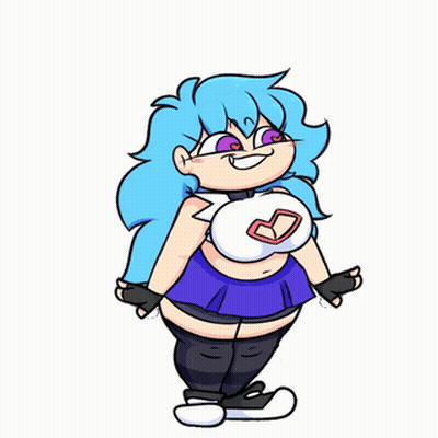 Cartoon Character Holding Sword With Blue Background GIF