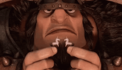 Cartoon Character Holding Unicorn Earrings GIF