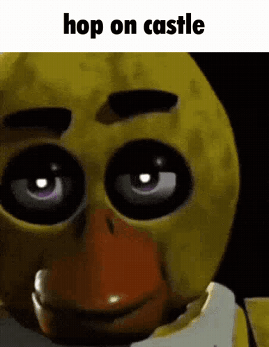 Cartoon Character Hop On Castle GIF