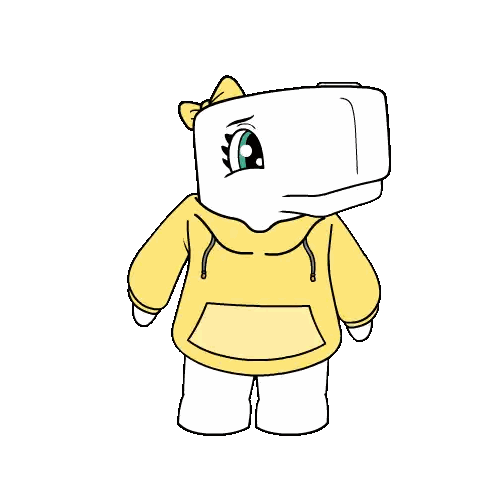 Cartoon Character Hugging Another Sticker