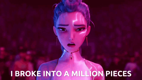 Cartoon Character I Broke Into Pieces GIF
