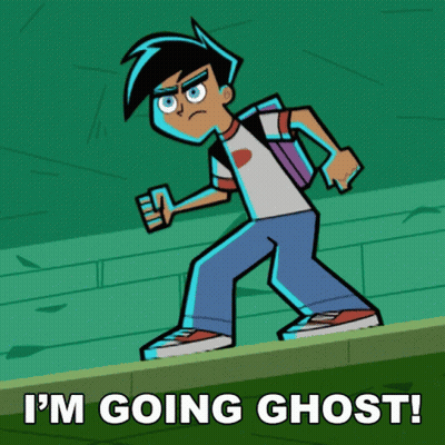 Cartoon Character I'm Going Ghost GIF