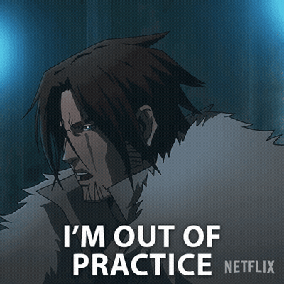 Cartoon Character I'm Out Of Practice On Netflix GIF