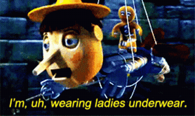 Cartoon Character I'm Uh Wearing Ladies Underwear Gingerbread GIF