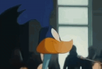 Cartoon Character In Batman Costume Holding Bat GIF