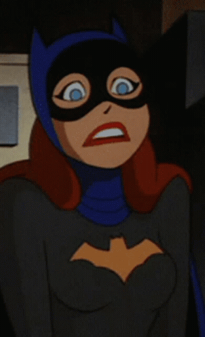 Cartoon Character In Batman Mask Smiling GIF