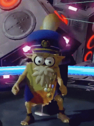 Cartoon Character In Blue Hat And Beard GIF