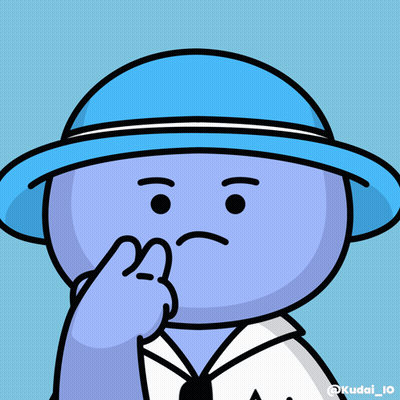 Cartoon Character In Blue Hat And White Shirt GIF