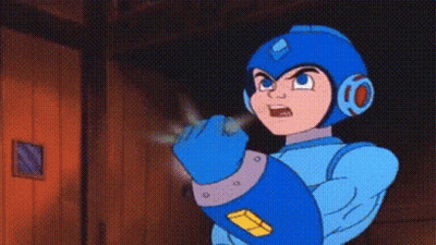 Cartoon Character In Blue Helmet GIF