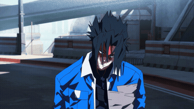 Cartoon Character In Blue Jacket Holding Paper GIF
