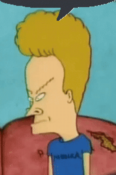 Cartoon Character In Blue Metallica Shirt GIF