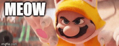 Cartoon Character In Cat Costume Saying Meow GIF
