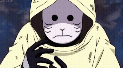 Cartoon Character In Cat Mask And Hooded Jacket GIF