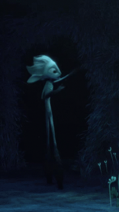 Cartoon Character In Dark Cave GIF