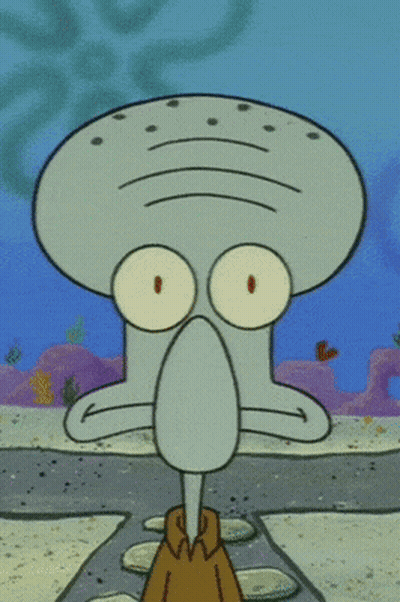 Cartoon Character In Diaper In Dark Room GIF