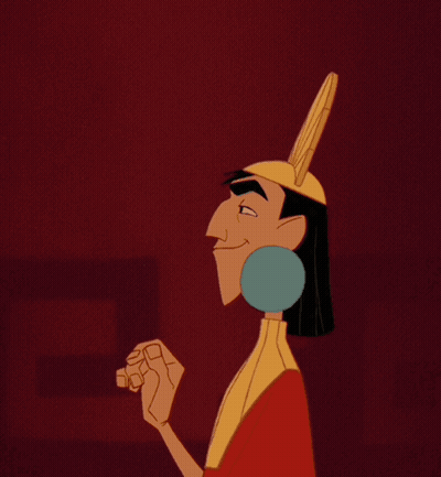 Cartoon Character In Feathered Hat And Blue Earring Smiling GIF