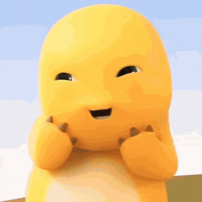 Cartoon Character In Front Of Andros Sign GIF