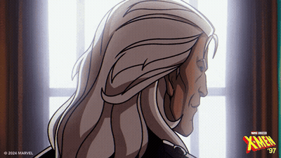 Cartoon Character In Front Of Building With Zhou GIF