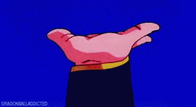 Cartoon Character In Front Of Pink Sphere With Rays GIF