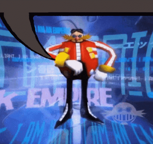 Cartoon Character In Front Of Sign Saying I Am An Empire GIF