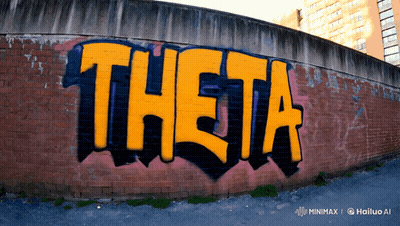 Cartoon Character In Front Of Theta Sign GIF