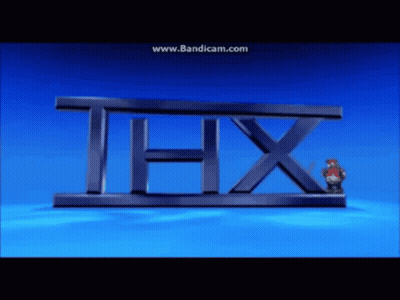 Cartoon Character In Front Of THX Logo GIF