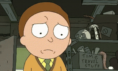 Cartoon Character In Front Of Time Travel Stuff Box GIF
