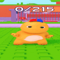 Cartoon Character In Grass Score 0/215 GIF