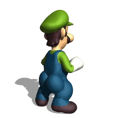 Cartoon Character In Green Hat And Overalls Sticker